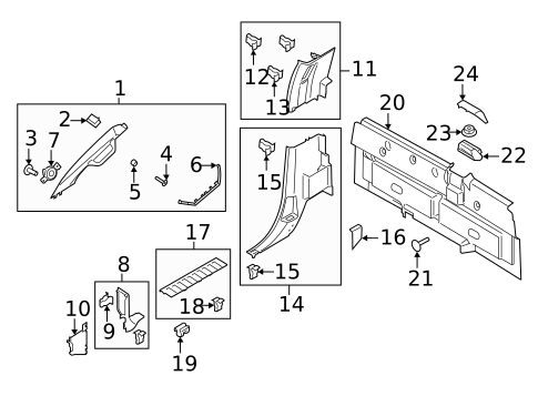 Interior Trim - Cab for 2022 Ford F-150 #3