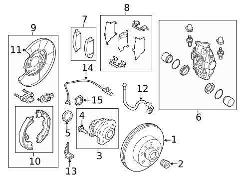 Rear Brakes for 2015 Nissan 370Z #1