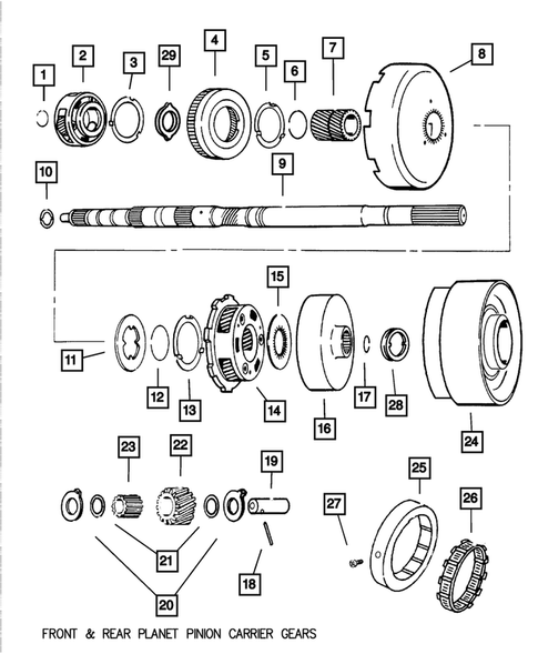 Gear Train for 2003 Dodge Ram 3500 #2