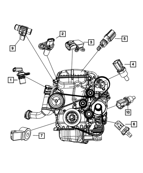 Sensors for 2011 Chrysler 200 #1