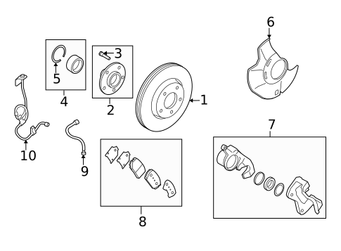 Anti-Lock Brakes for 2006 Hyundai Sonata #1