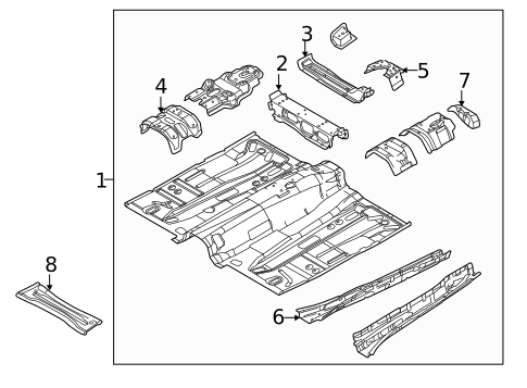 Floor & Rails for 2014 Ford Focus #0
