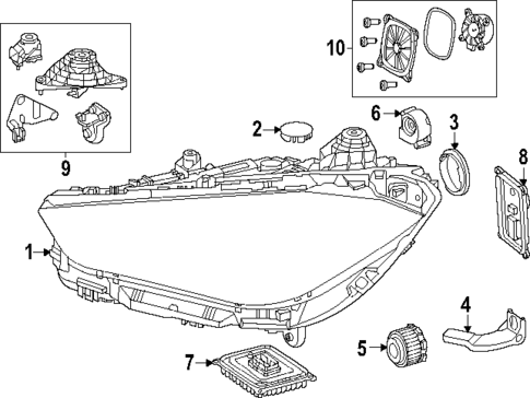 Headlamp Components for 2024 Mercedes-Benz CLE300 #0