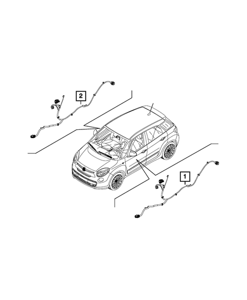 Wiring-Body and Accessories for 2015 Fiat 500L #5