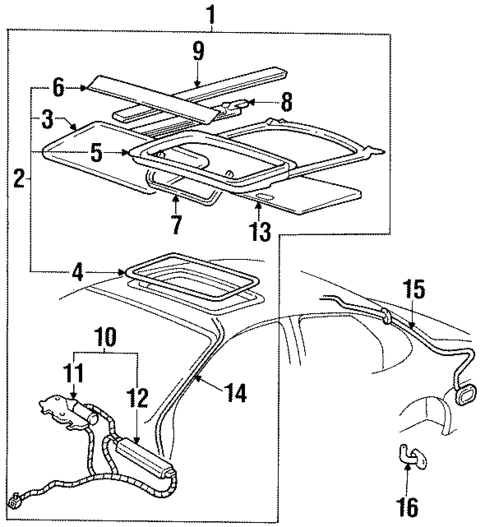 Sunroof for 1999 Mercury Sable #0