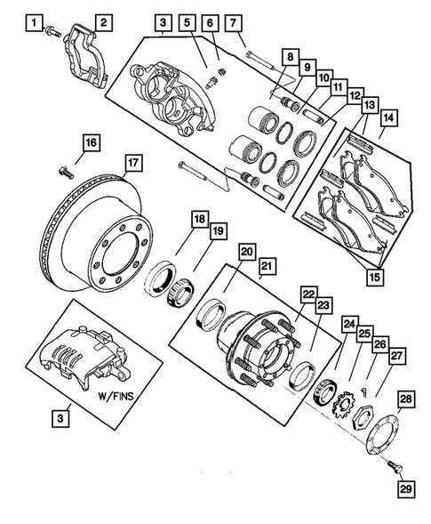 Rear Brakes for 2004 Dodge Ram 3500 #0