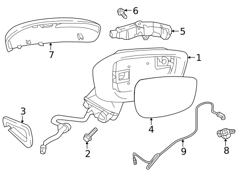 Outside Mirrors for 2023 Mazda CX-30 #1