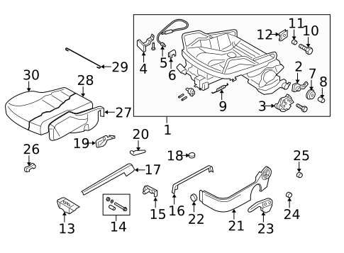 Front Seat Components for 2004 Volkswagen Golf #2