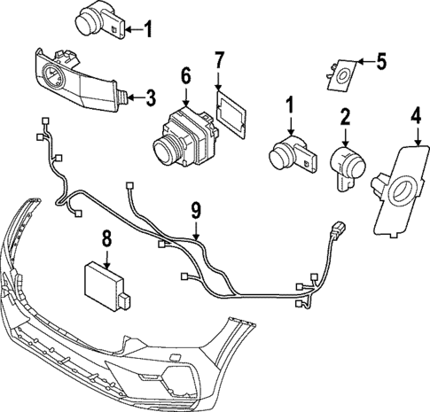 Parking Aid for 2022 Volvo XC60 #1
