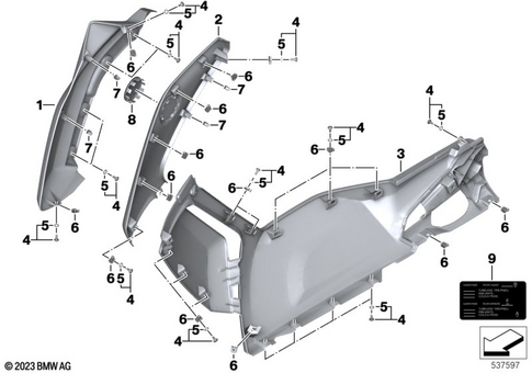 Motorcycle Trim Section, Windshield for 2016 BMW-Motorrad C evolution #2
