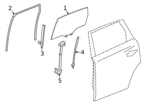 Rear Door for 2023 Acura MDX #0