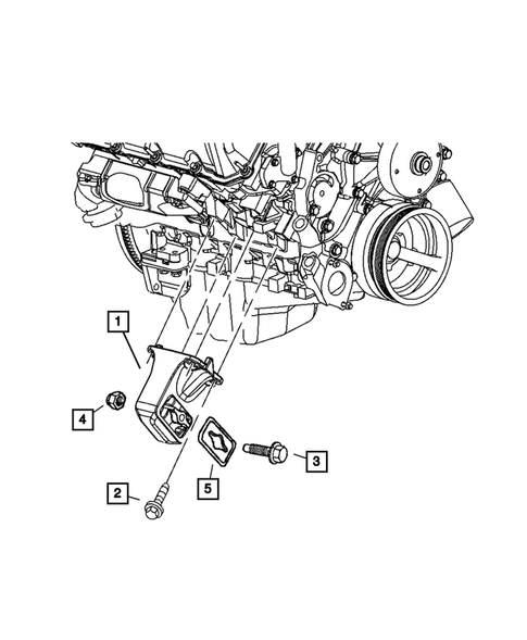 Engine Mounting for 2003 Dodge Ram 3500 #3