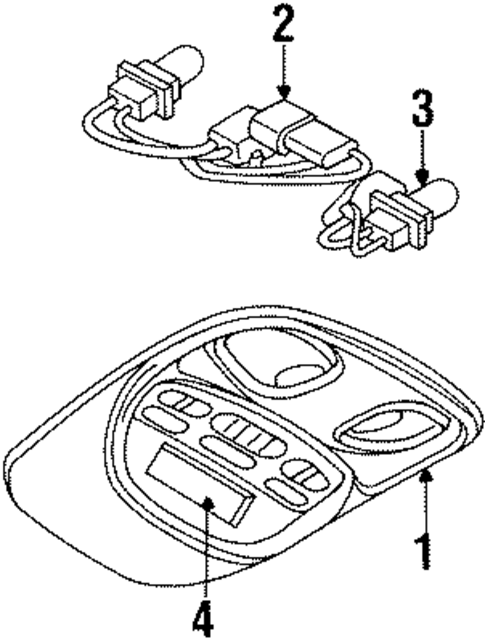 Overhead Console for 2001 Chrysler LHS #0