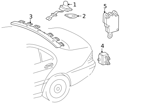 Antenna & Radio for 2001 Mercedes-Benz S600 #0