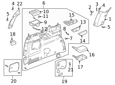 Interior Trim - Side Panel for 1997 Pontiac Trans Sport #4