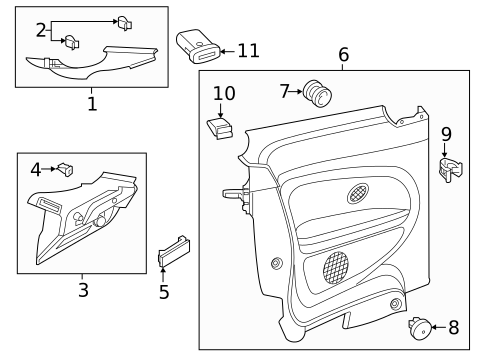 Interior Trim - Quarter Panels for 2019 Volkswagen Beetle #0