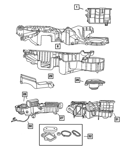 Air Conditioner and Heater Units for 2003 Chrysler PT Cruiser #1