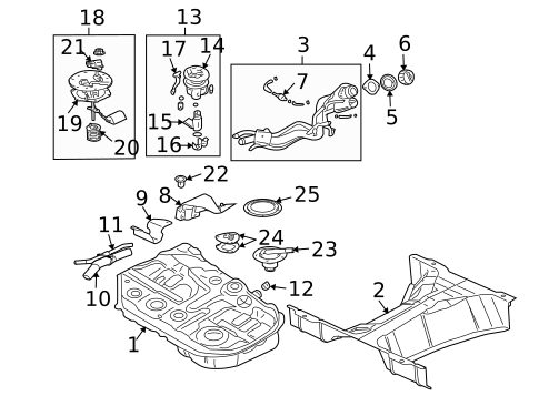 Fuel System Components for 2006 Mitsubishi Lancer #0