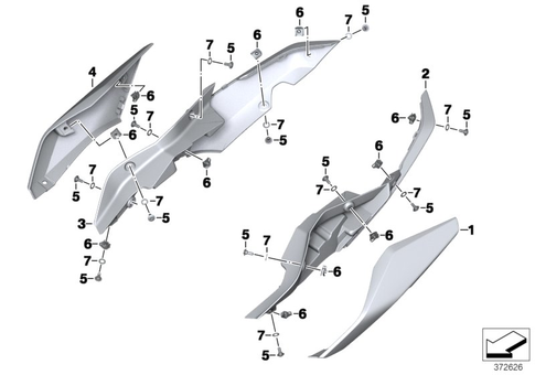 Motorcycle Trim Section, Windshield for 2021 BMW-Motorrad R 1250 RS #12