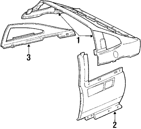 Quarter for 1988 Pontiac Fiero #1