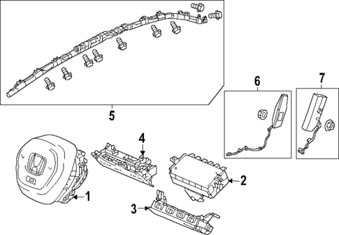 Air Bag Components for 2023 Honda HR-V #0
