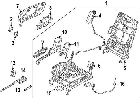 Second Row Seats for 2024 Hyundai Santa Fe #1