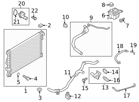 Radiator & Components for 2012 Ford Explorer #0