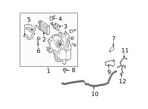 Rear AC Lines for 2016 Mercedes-Benz GL63 AMG #1