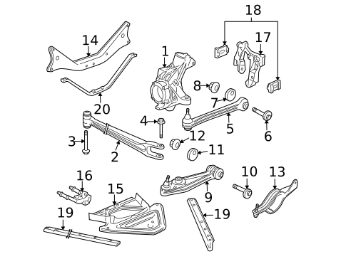 Rear Suspension for 2008 Porsche Boxster #1