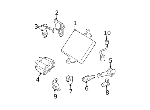 Powertrain Control for 2003 Subaru Forester #0
