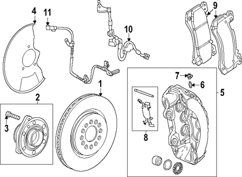 Front Brakes for 2024 Acura ZDX #0