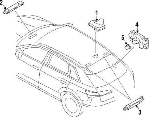 Antenna & Radio for 2024 Audi Q8 e-tron #1