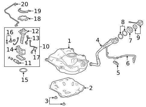 Senders for 2020 Lexus UX200 #0
