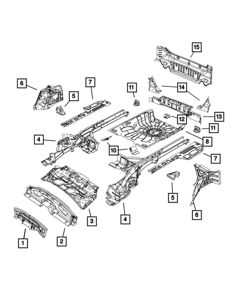 Floor Pans for 2015 Chrysler 200 #2