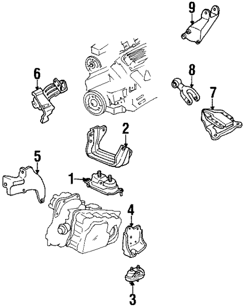 Engine & Trans Mounting for 2002 Chevrolet Monte Carlo #2