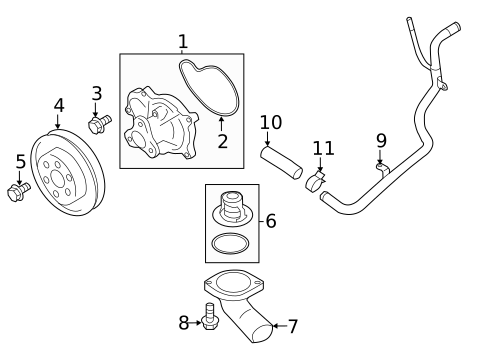 Water Pump for 2019 Subaru Outback #2