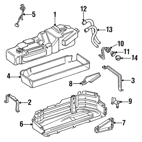 Fuel System Components for 1988 Jeep Grand Wagoneer #0