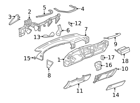 Instrument Panel for 2007 Chevrolet Silverado 1500 Classic #1