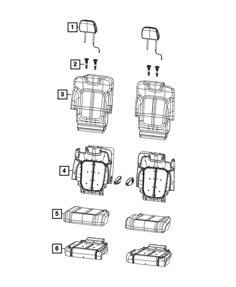 Rear Seats - Second Row for 2023 Jeep Grand Wagoneer #8