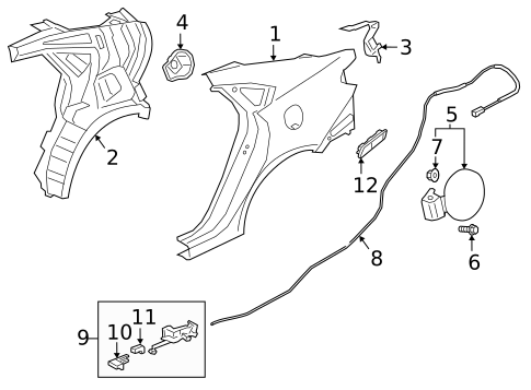 Quarter Panel & Components for 2025 Kia EV6 #1