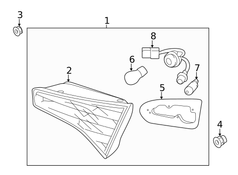 Tail Lamps for 2012 Kia Optima #3