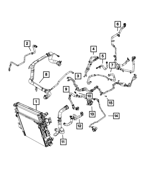 Radiator and Related Parts; Charge Air Cooler for 2019 Jeep Wrangler #10