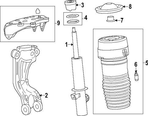 Struts & Components for 2024 Acura ZDX #0