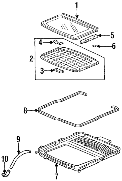 Sunroof for 1996 Honda Accord #1