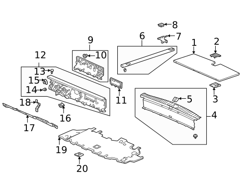 Interior Trim - Rear Body for 2025 Acura MDX #0