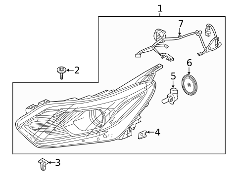 Headlamp Components for 2019 Chevrolet Silverado 1500 #8