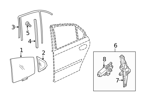 Rear Door for 2007 Saab 9-3 #0