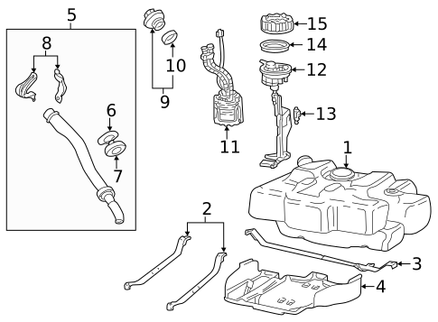 Fuel System Components for 2006 Porsche Cayman #0