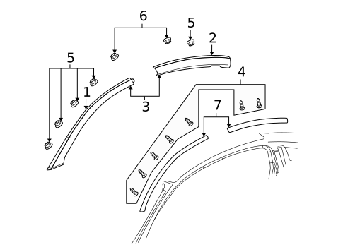Exterior Trim - Roof for 2004 Saturn Ion #0