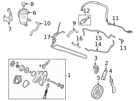 Pump & Hoses for 2010 Honda Accord #0